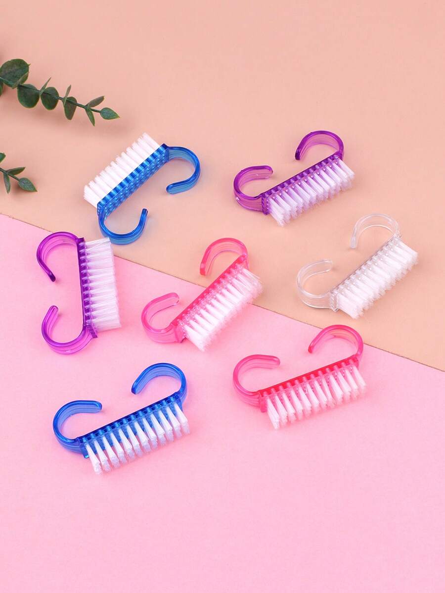 7入組指甲清潔刷指甲刷適用於清潔指甲 - 彩色 - 查看 1