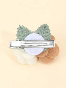 2个/包 女孩花朵造型发夹 - 彩色 - 查看 2