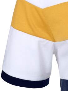 Manfinity Homme Men Cut And Sew Polo Shirt - Multicolor - View 4