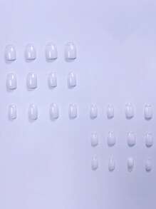 24 chiếc móng tay giả ngắn hình vuông ombre & 1 tấm băng keo & 1 dũa móng tay - Nhiều màu - Xem 3