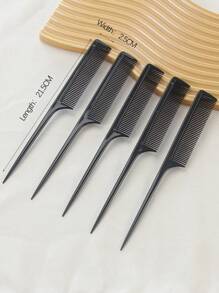 5pcs Rat Tail Hair Brush Comb,Hair Brush,Comb,Hair Tools,Hair Products And Accessories For Barber Salon Beauty Travel Essentials