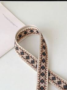 Boho Jacquard Long Shoulder Strap Detachable Replacement Bag Strap - Multicolor - View 4