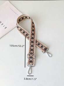 Boho Jacquard Long Shoulder Strap Detachable Replacement Bag Strap - Multicolor - View 3