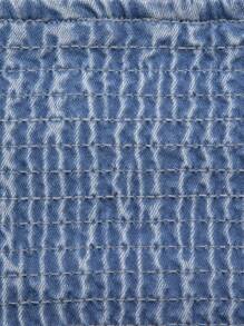 SHEIN Unity Áo denim hở vai gợi cảm - Rửa nhẹ - Xem 7