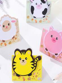 1pc Cartoon Sheep Print Sticky Note, Cute Multi-purpose Easy To Post Writable Sticky Note For School Student, Office - Brown - View 4