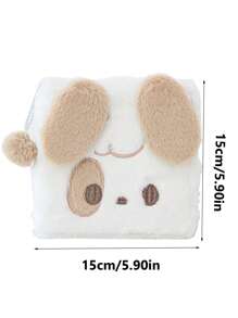 Rosyposy 79 Pages Fluffy Loose-leaf Cartoon Diary With Cats And Dogs Pattern, Cute Journal For Girls - Brown - View 3