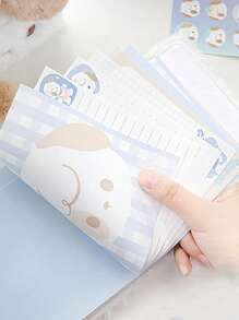 Rosyposy 79 Pages Fluffy Loose-leaf Cartoon Diary With Cats And Dogs Pattern, Cute Journal For Girls - Brown - View 8