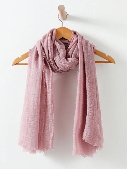 وشاح ذو حواف خام صلبة للحياة اليومية للاستخدام في الهواء الطلق والسفر