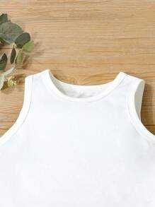 小男童素色背心上衣和褲子 - 彩色 - 查看 6