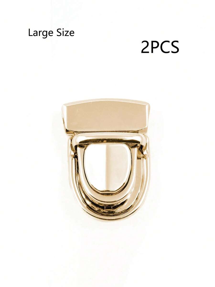 2 Chiếc Khóa Kim Loại Túi Khóa Bắt Khóa Cho Túi Xách Túi Đeo Vai Thủ Công DIY Phụ Kiện Túi - Vàng - Xem 1