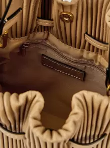 MOTF PREMIUM Túi Crossbody Nữ Dây kéo màu trơn Có thể điều chỉnh được Sẵn sàng Đúng mốt - Màu Khaki - Xem 13