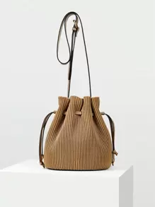 MOTF PREMIUM Túi Crossbody Nữ Dây kéo màu trơn Có thể điều chỉnh được Sẵn sàng Đúng mốt - Màu Khaki - Xem 14