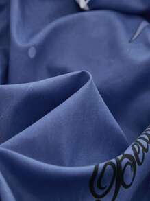 1 sábana bajera con diseño de luna y gato, sábana bajera ajustable impermeable de tela moderna para el hogar - Multicolor - Ver 3