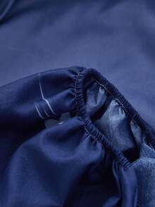 1 sábana bajera con diseño de luna y gato, sábana bajera ajustable impermeable de tela moderna para el hogar - Multicolor - Ver 4