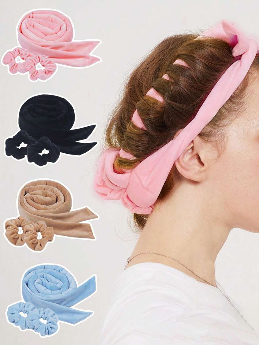 4 piezas Herramienta para trenzar el cabello - Negro - Ver 1