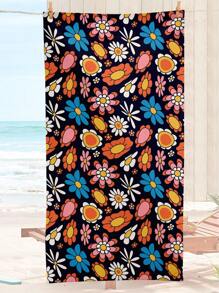 1 Khăn Đi Biển In Hoa, Khăn Đi Biển Bằng Sợi Nhỏ Hiện Đại Dành Cho Du Lịch - Nhiều màu - Xem 5