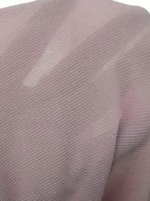 Lace Trim Ruffle Hem Cami Pajama Nightdress Holiday Season - Dusty Pink - View 7