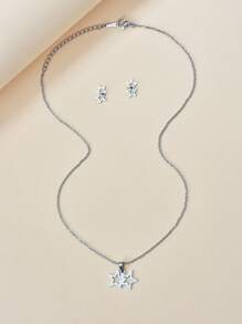 Bộ trang sức trang trí ngôi sao 3 cái/bộ - Bạc - Xem 2