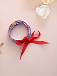 5 cái/bộ Vòng tay tối giản thời trang dành cho nữ dự tiệc - Nhiều màu - Xem 2