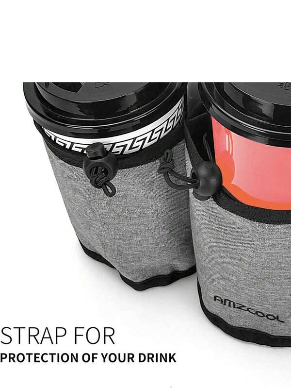 Gray Drink Bag Cup Holder For Suitcase Water Bottle Protection Sleeve