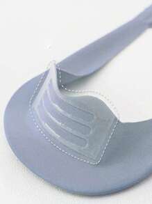 3雙裝男士素色休閒隱形襪適合日常生活 - 淺灰色 - 查看 2