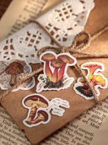 50pcs Mushroom Pattern Sticker - Multicolor - View 2