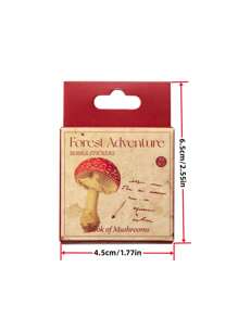 50pcs Mushroom Pattern Sticker - Multicolor - View 3