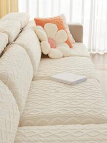 1 Họa Tiết Hình Học Co Giãn Ghế Sofa Đệm, Polyester Hiện Đại Ghế Sofa Đệm Cho Gia Đình - Màu be - Xem 6