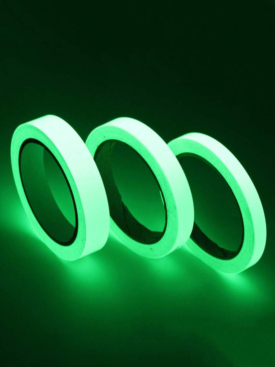 1roll Plastic Floor Sealing Sticker, Creative Glow In The Dark Tile Decoration Seam Tape For Home - Green - View 1