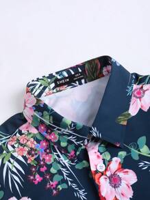 Manfinity RSRT Men Tropical Print Shirt Without Tee - Multicolor - View 3