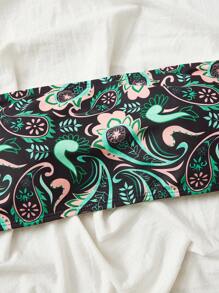 Paisley Print Bandeau Bikini Set, For Summer Beach Vacation - Multicolor - View 4