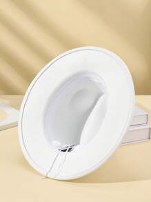 Pearl White Formal Hat - White - View 3