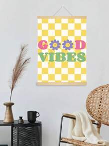 3 miếng, trích dẫn Hippie trừu tượng chữ hoa mẫu áp phích, sử dụng để trang trí nghệ thuật phòng khách, phòng ngủ và nghệ thuật tường học tập, không khung - Nhiều màu - Xem 2