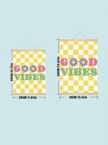 3 miếng, trích dẫn Hippie trừu tượng chữ hoa mẫu áp phích, sử dụng để trang trí nghệ thuật phòng khách, phòng ngủ và nghệ thuật tường học tập, không khung - Nhiều màu - Xem 5