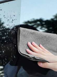 5pcs Solid Color Cleaning Rag - Grey - View 2