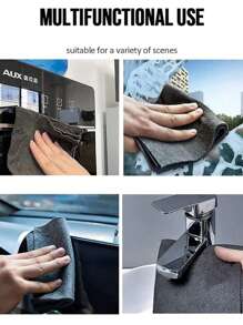 5pcs Solid Color Cleaning Rag - Grey - View 7