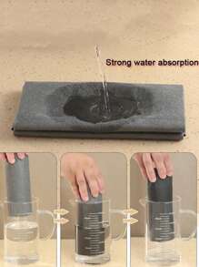 5pcs Solid Color Cleaning Rag - Grey - View 8