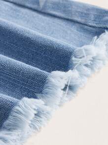 ROMWE Grunge Punk Jeans de pierna amplia con estampado de estrella desgarro - Lavado ligero - Ver 4