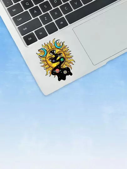 ThisUniqueVibe 星系和太陽印花貼紙