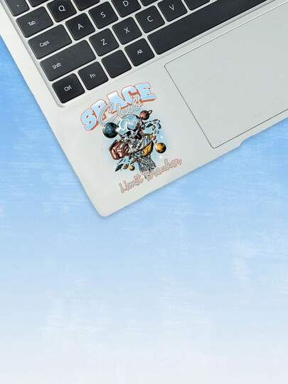 Studio Chunk Pegatina esqueleto & con estampado de galaxia