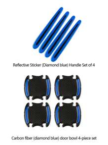 8入組車門把手防碰撞反光貼紙 - 藍色 - 查看 4