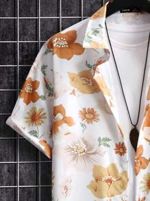 Manfinity RSRT 男士印花襯衫和腰部抽繩短褲不帶T恤 - 彩色 - 查看 6