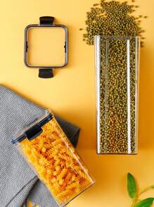 1入組PET食品儲藏罐家用極簡主義透明食品儲藏容器 - 無色 - 查看 17
