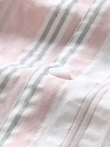 Manfinity Hypemode Men Cotton Striped Print Shirt Without Tee - Multicolor - View 3