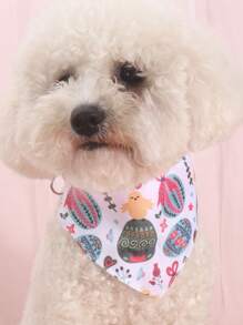 Phụ kiện khăn lau nước dãi Love Bone bằng polyester có thể điều chỉnh được dành cho chó và mèo cưng nhỏ (Nơ ngẫu nhiên) - Nhiều màu - Xem 4