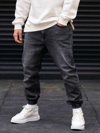 Homme Jean de jogging à poche