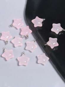 10入組星星DIY吊墜 - 淺粉色 - 查看 3