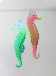 1 pieza caballo de mar al azar Adorno para Acuario para Decoración - Multicolor - Ver 2