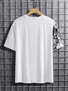 Manfinity Homme Áo thun & Áo lót Nam Hoa Giải trí - trắng - Xem 2