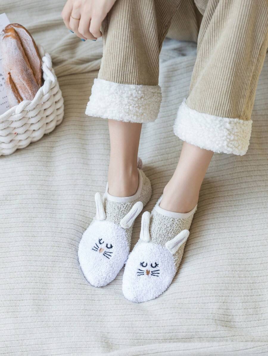 Phim hoạt hình thỏ thiết kế vớ mờ - Nhiều màu - Xem 1